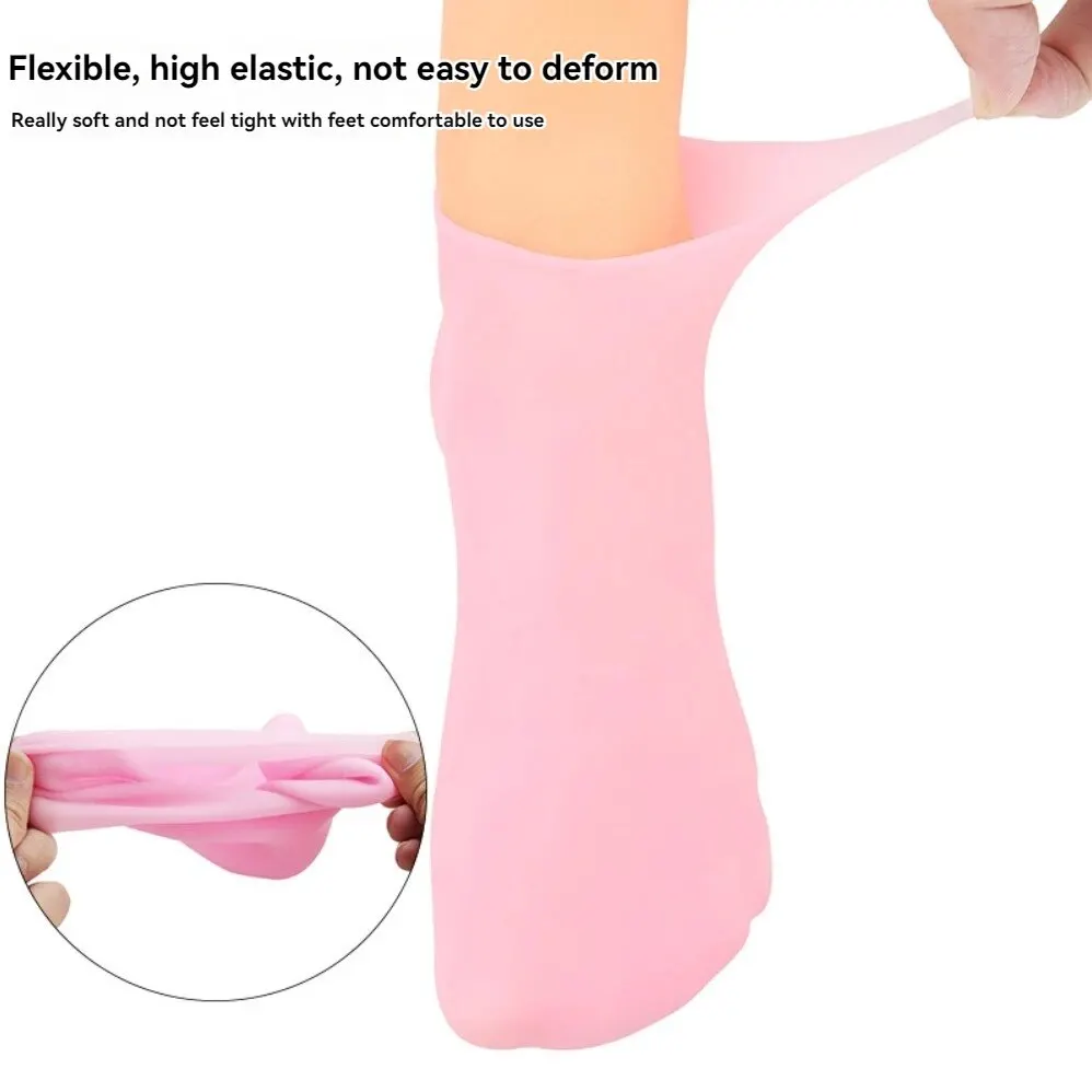 Foot Peel Mask Mens Socks A Pair Of Silicone Socks Moisturise And Prevent Cracks And Soften Calluses Cornsfoot Maskbeach Socksprotective Foot Covers