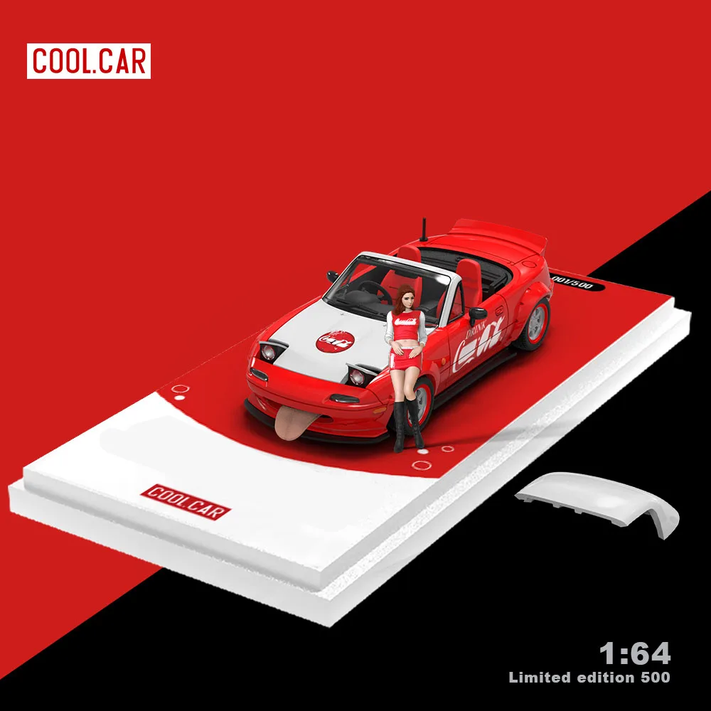 CoolCar /CC 1:64 MX5 Red Painting Simulation Alloy Car Model for Collection&Display&Gift 
