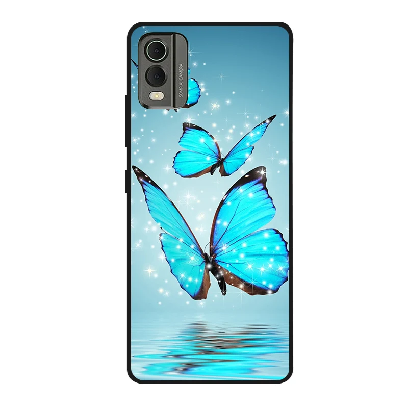 Cute Cartoon Shockproof Soft Silicone Back Cover, Painted TPU Case