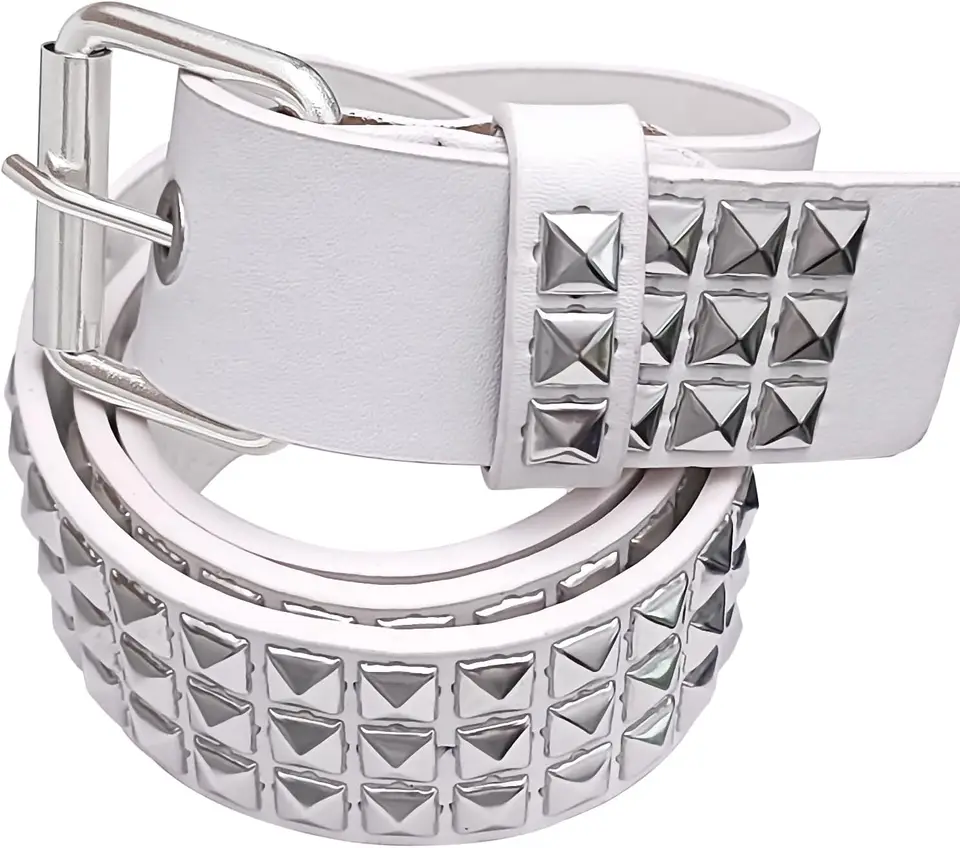 スタッズベルトパンクベルト Y2K ゴスリベットベルト女性ユニ