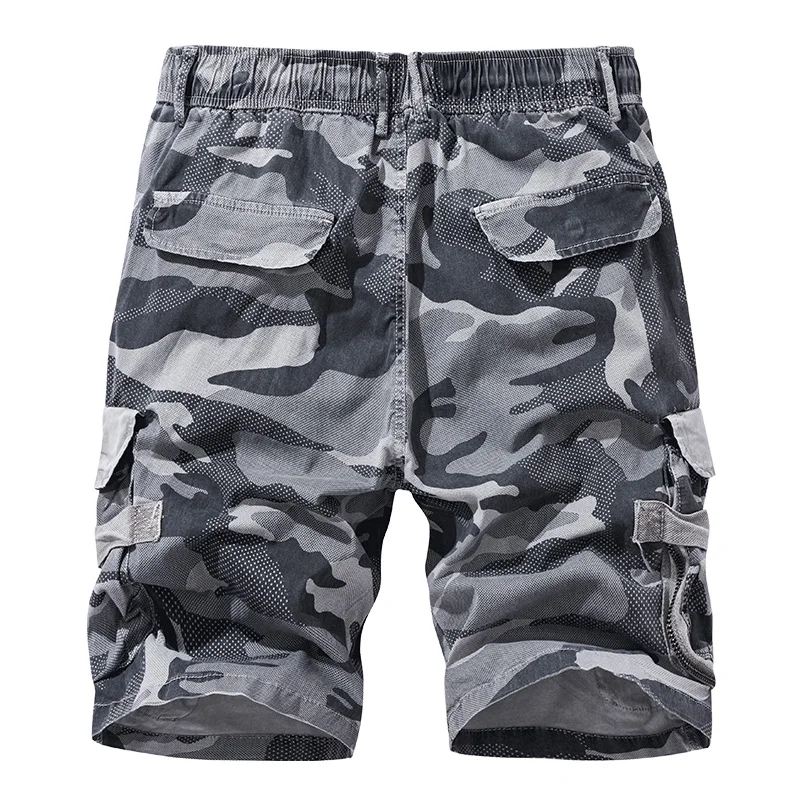 CAAYU Shorts Mens Summer Cotton Y2K Cargo Camouflage Shorts Mens Japan Harajuku Fashion Clothing Casual Jogger Male Short Pants