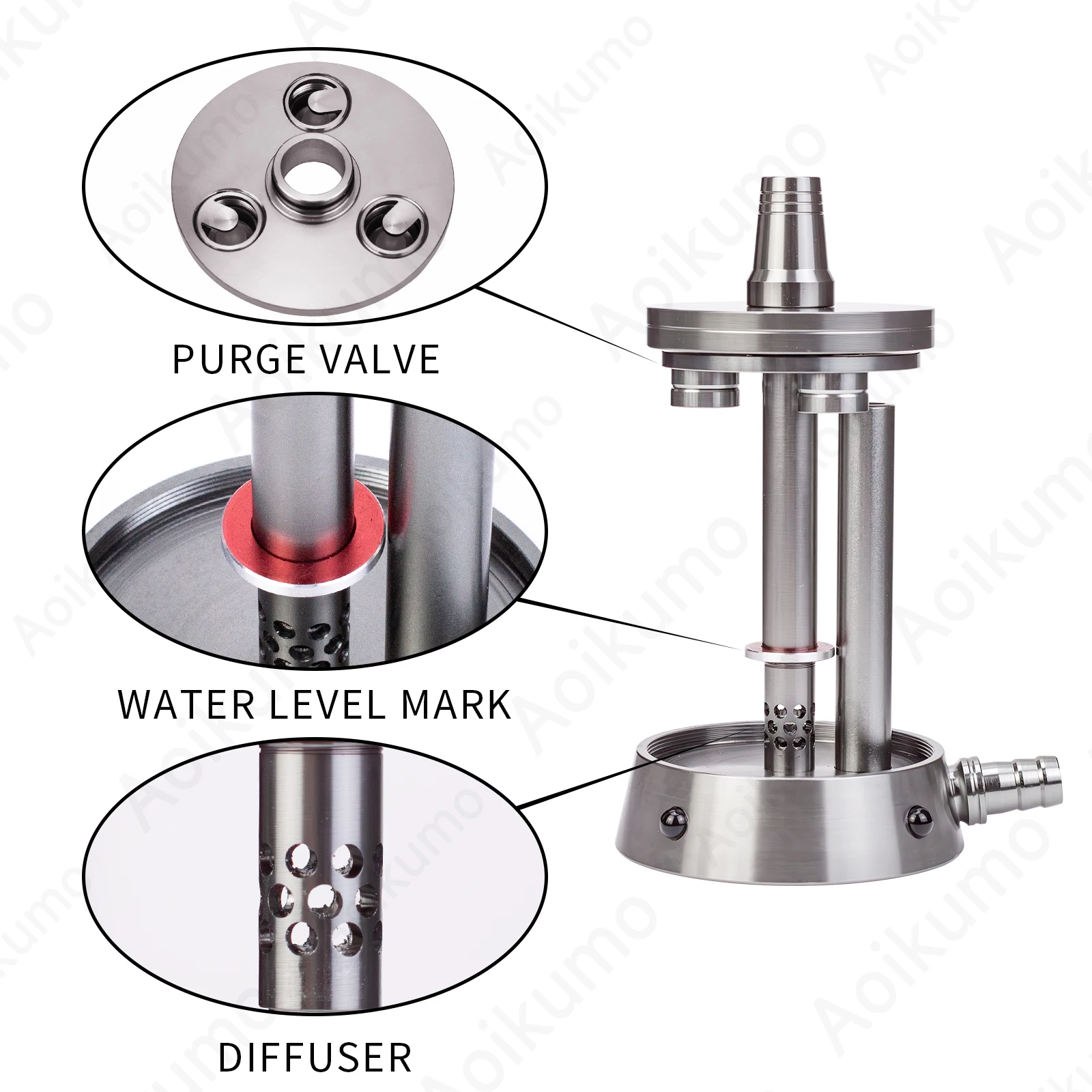 Hookah Vyro One Ghost Transportable Hookah Mistersmoke Travel Shisha Narguile Sheesha Chicha Cachimbas Nargile