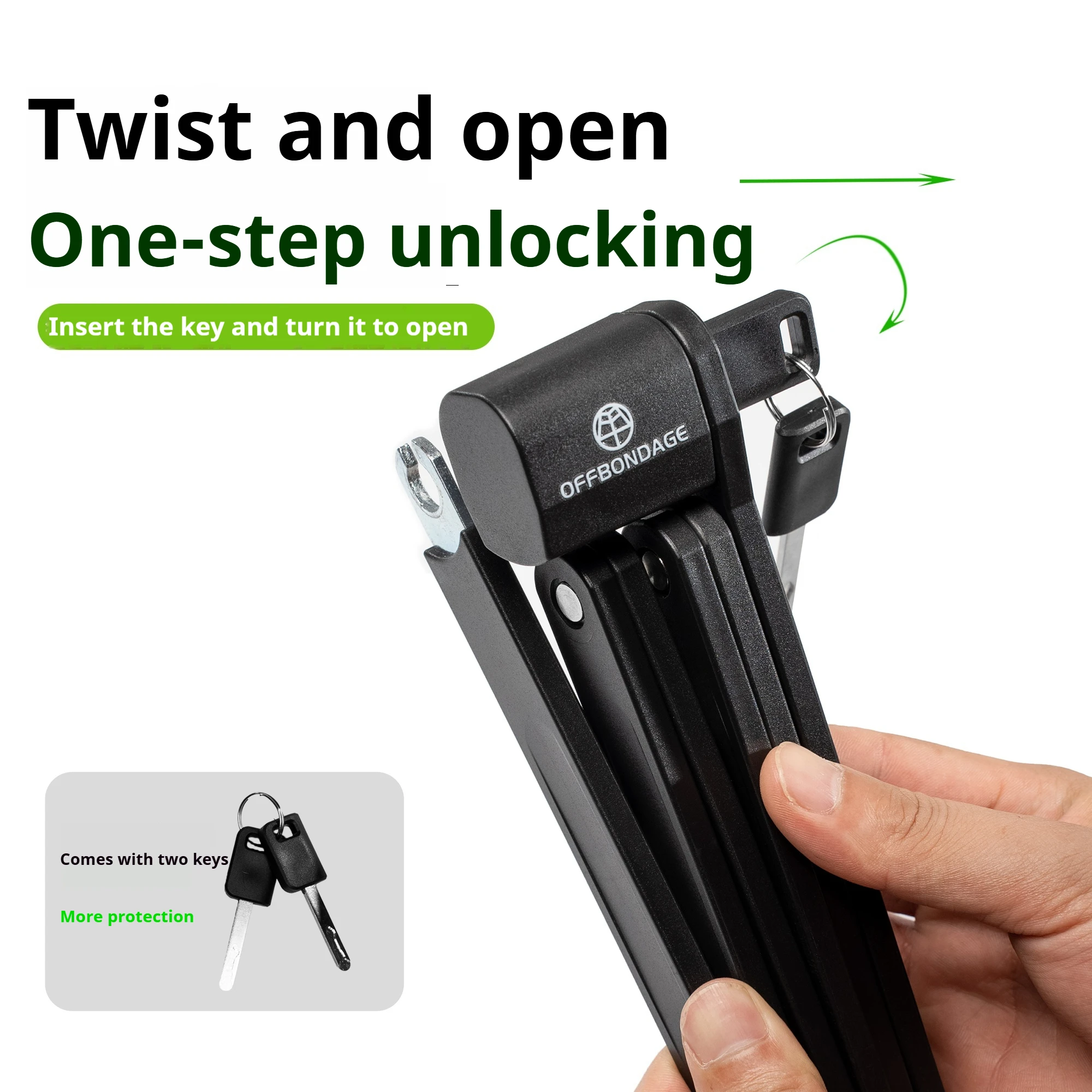 Bicycle Lock Foldable Bike MTB Road Fold High Security Anti-Theft Scooter Electric E-Bike Accessories