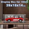 Acrylic display box for lego 10321 display case for Corvette 1961building block dustproof clear model car storage box 39x18x14cm 1