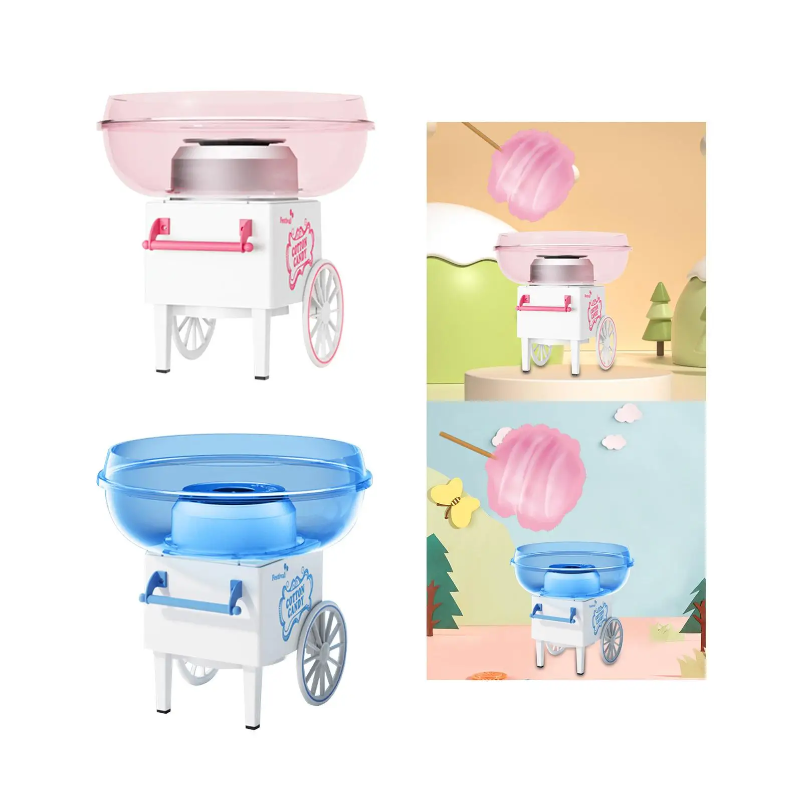 Candy Floss Machine Cart candy Machine Cartoon 450W Household Candy