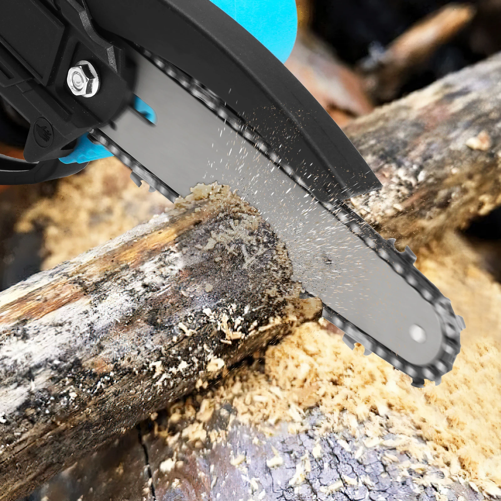 무선 전기 체인톱, 휴대용 브러시리스 정원 가지치기 톱, 목공 절단 전동 공구, 마키타 18V 배터리용, 6 인치