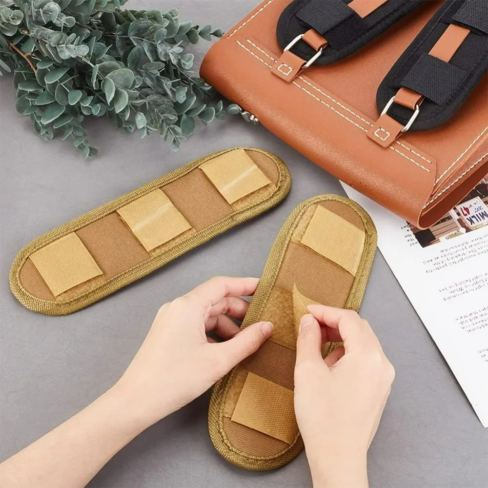 2Pcs Tactical Vest Shoulder Strap Pads Canvas Cushion Pad Black Brown Mesh Protect Pads Universal Removable Protection Pad
