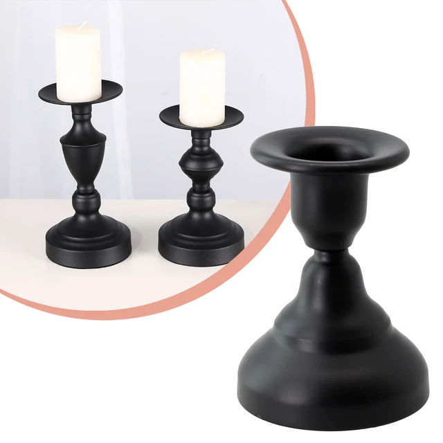 Vintage Metal Candle Holders Pillar Iron Art Candlestick For Wedding Party Decor Dining Room Living Room Candlesticks Parts 1