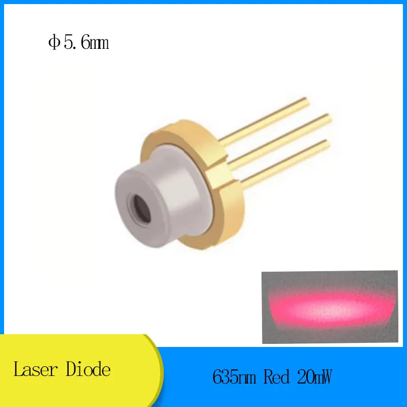 

Laser Diode 635nm Red 20mW D5.6mm Laser Head Laser Module Professional Accessories