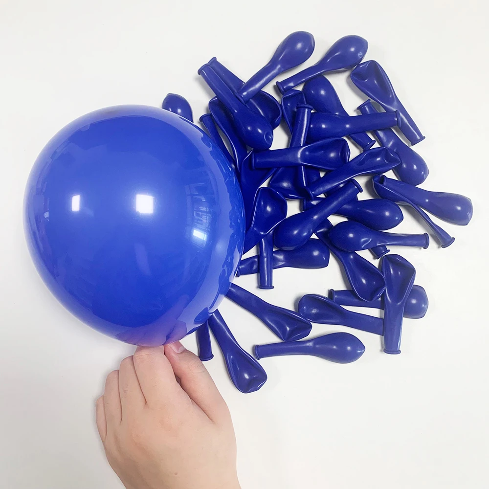 10/20/30 piezas de globos azul marino con diseño de piel de color marrón y arena blanca, globos de látex para decoración de baby shower, fiestas de cumpleaños, suministros de decoración para bodas