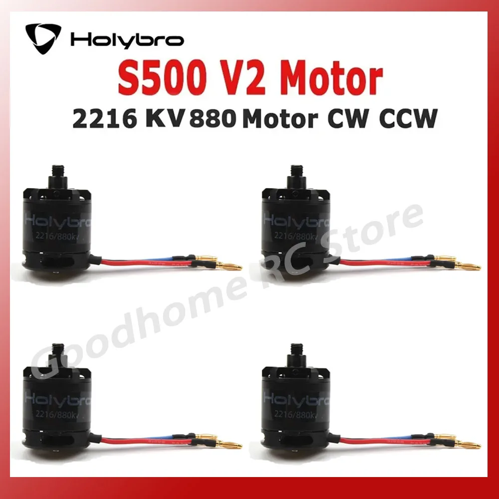 

HolyBro 2216 KV880 Brushless Motor CW CCW Replacement for S500 V2 KIT X500 KIT Multirotor DIY Parts
