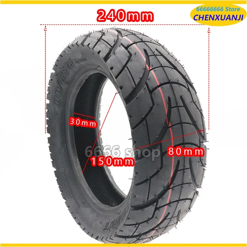 Tyre inner tube 10 Inch Pneumatic Tyres 80/65-6 for Electric Scooter E-Bike 10x3.0-6 Thicken Widen Hard Wear-resistant Road Tires Inner Tubes