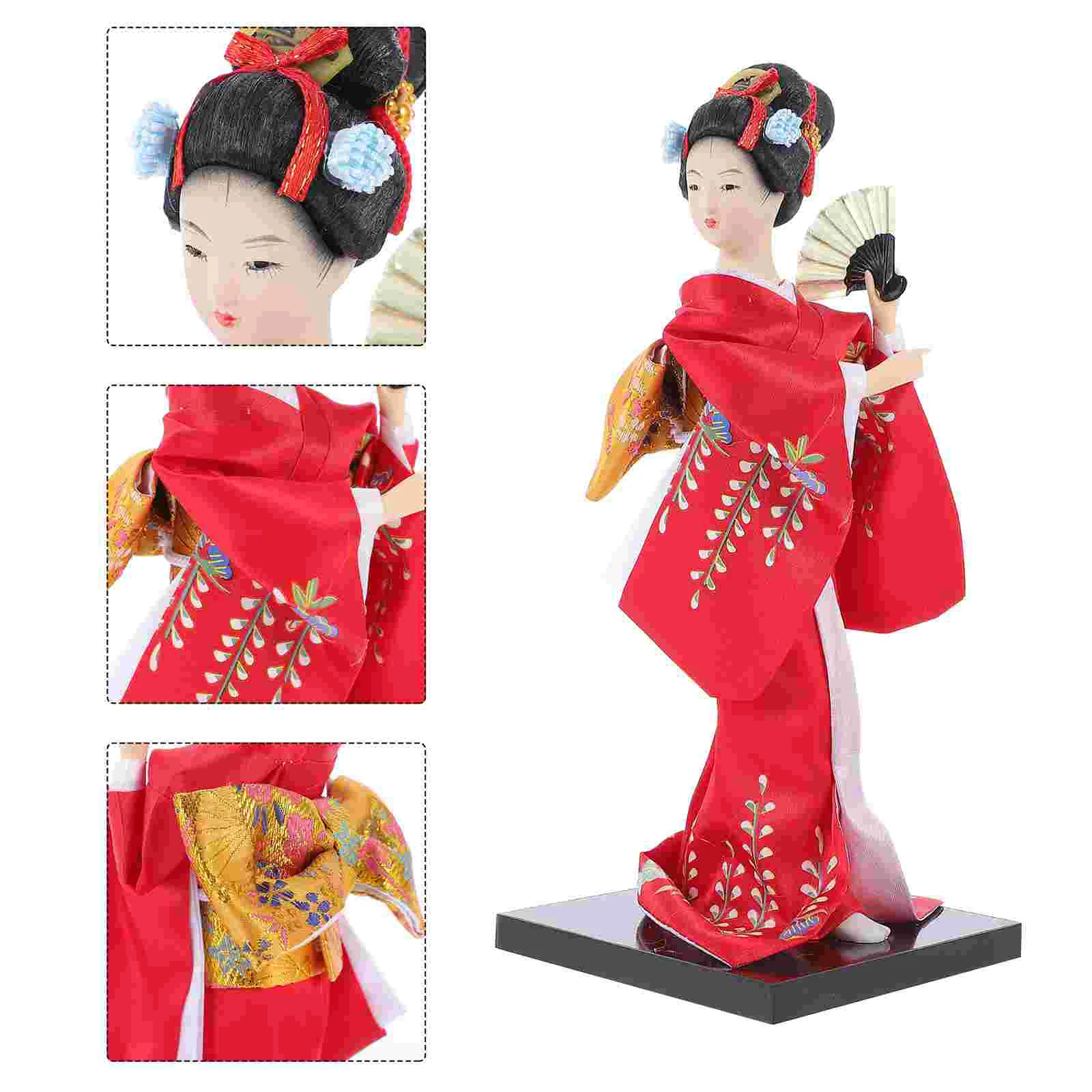 

1Pc Japanese Geisha Kimono Decor Tabletop Decorative Ornament Gift