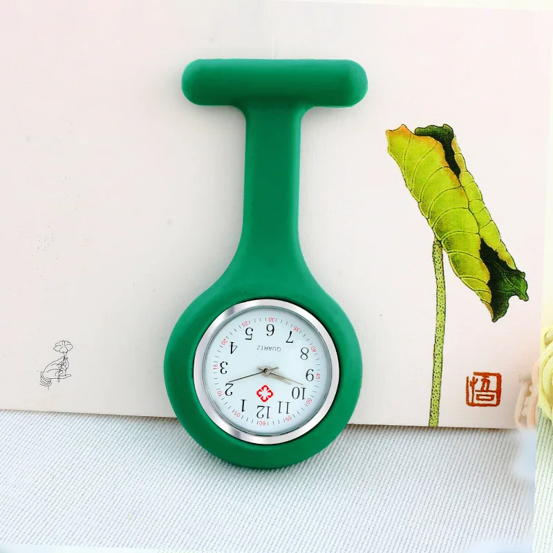 Mini Niedliche Taschenuhren Silikon-Krankenschwesteruhr Brosche Tunika-Uhr mit Gratis-Batterie Arzt Medizinische Unisex-Uhren – Detail 5