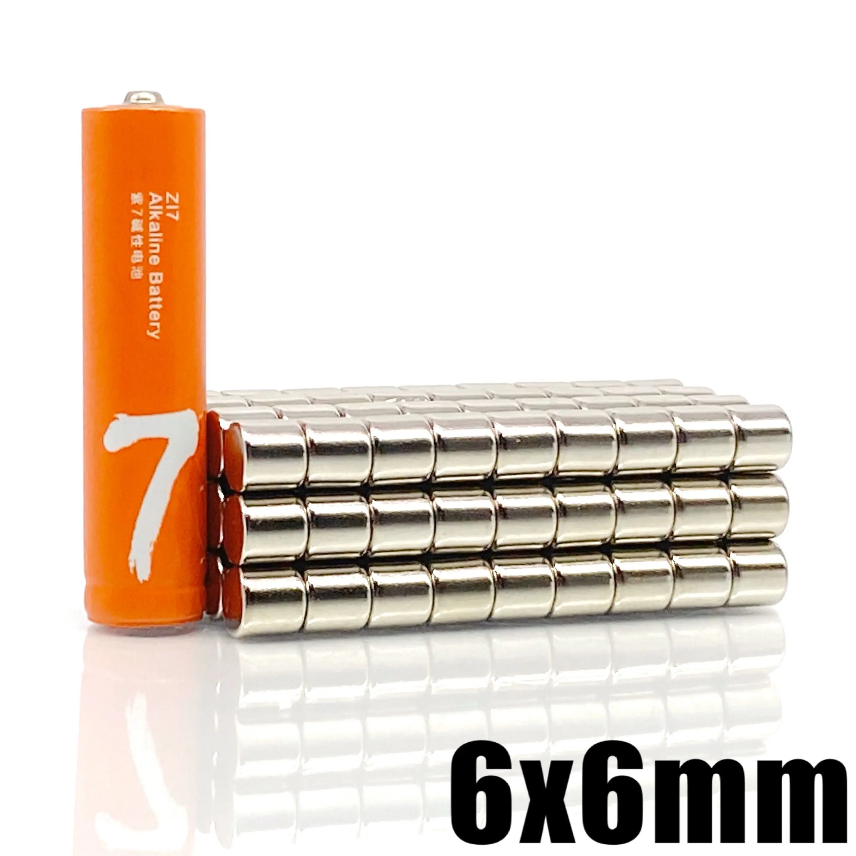 5/10/20/50/100/200/500Pcs 6x6 Neodymium Magnet 6mm x 6mm N35 NdFeB Round Super Powerful Strong Permanent Magnetic imanes Disc