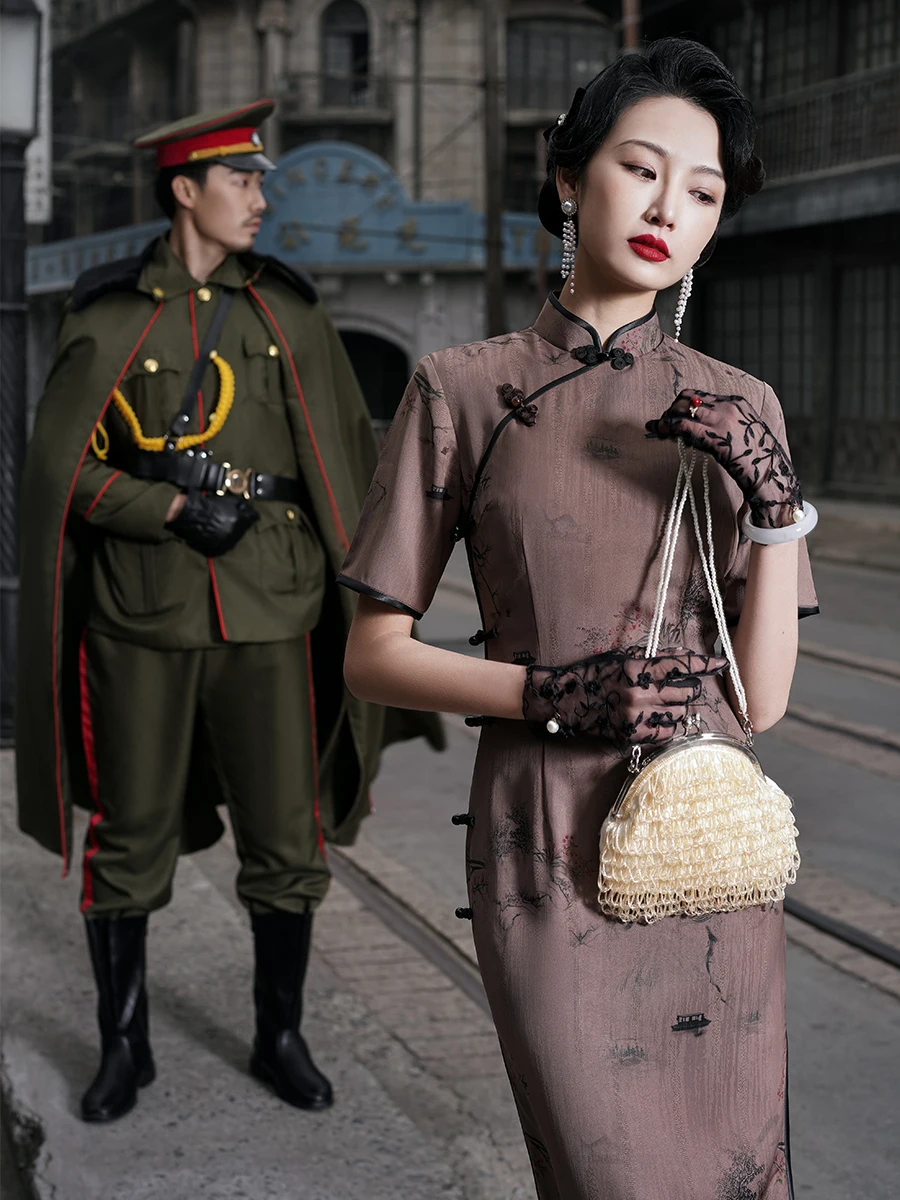 

Китайское женское вечернее платье, женское платье в традиционном стиле, китайское платье-Ципао