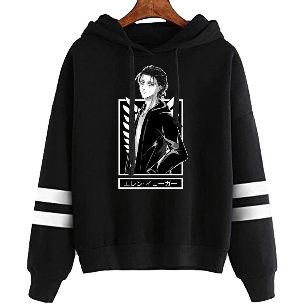 

Attack On Titan Anime Hoodie Pullovers Sweatshirts Graphic Printed Tops Casual Hip Hop Streetwear