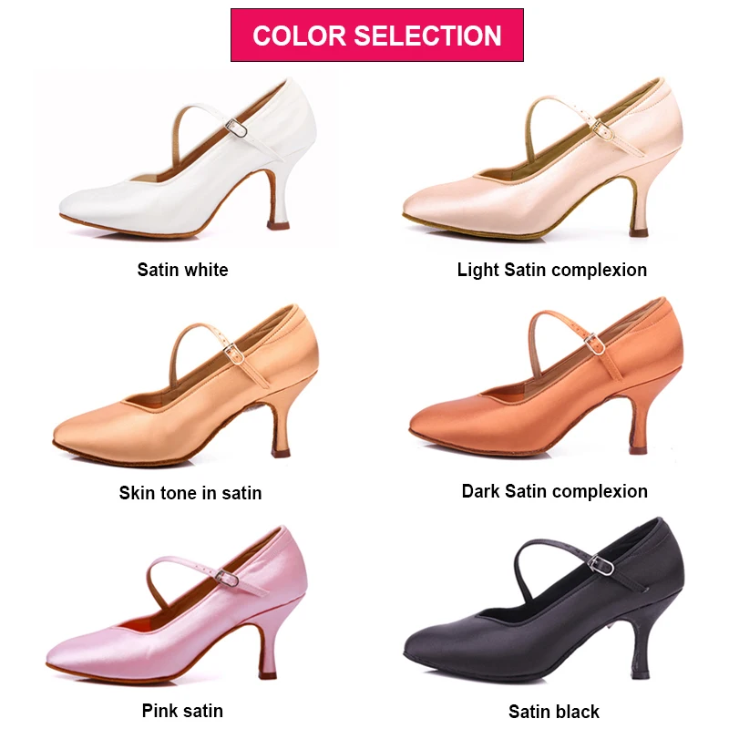 BD dance's standard shoes ClASSIC Fresh Tan Satin all season high heeled dance shoes soft sole Modern Dance 138 Free Shipping 2