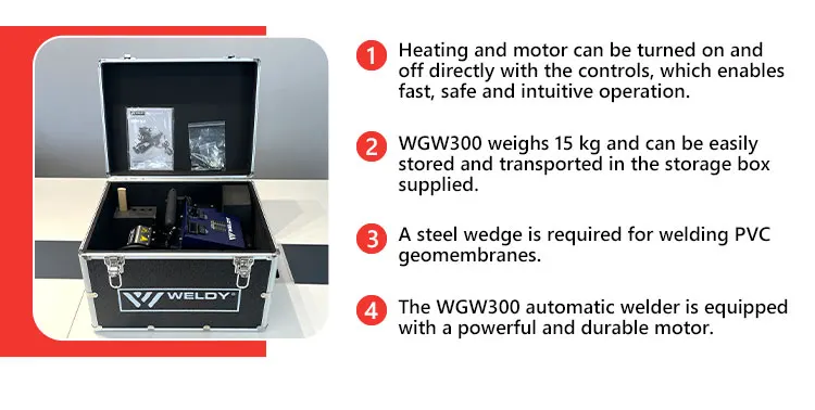 Weldy WGW300 Geomembrane Welding    Welding Equipment Electrofusion Welding Mach