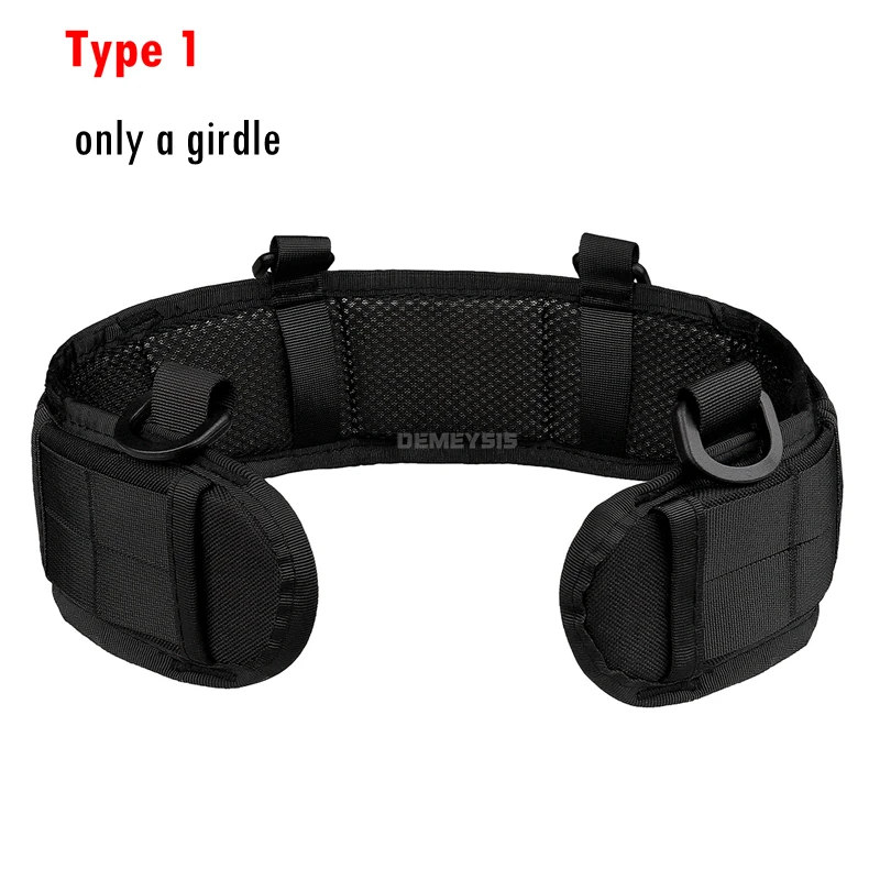 Description Picture 6 of itemMens Tactical Molle Belts Outdoor Airsoft Combat CS Hunting Padded Belt with Pouches