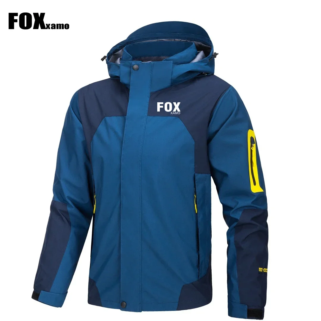 Foxxamo 남자 사이클링 팀 재킷, 방풍 방수 Mtb 자전거 윈드 재킷, 자전거 바람막이 쿠페 벤트 사이클리스 옴므