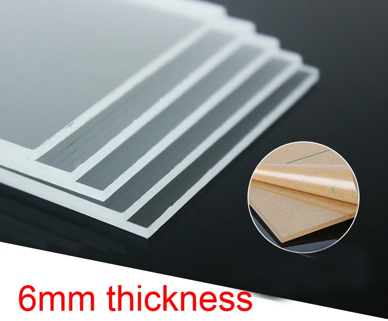Acrylic Sheet PMMA Panel Plate Select 300 x 300mm Size 2mm to 5mm Thick 