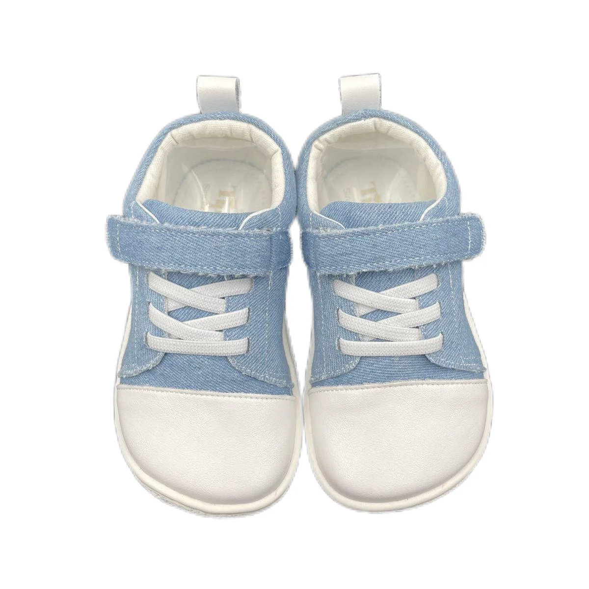 Tipsietoes New 2025 Genuine Leather Shoe For Girls And Boys Kids Barefoot Sneaker Light Weight Minimalist Elastic Double Strape 3