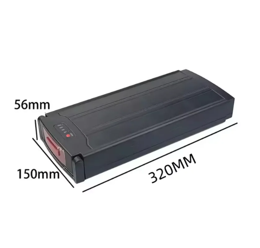 Rear rack battery 24V 10Ah 13Ah 15Ah 20.4Ah for Kemp Starley Carrier luggage electric bicycle akku replacement