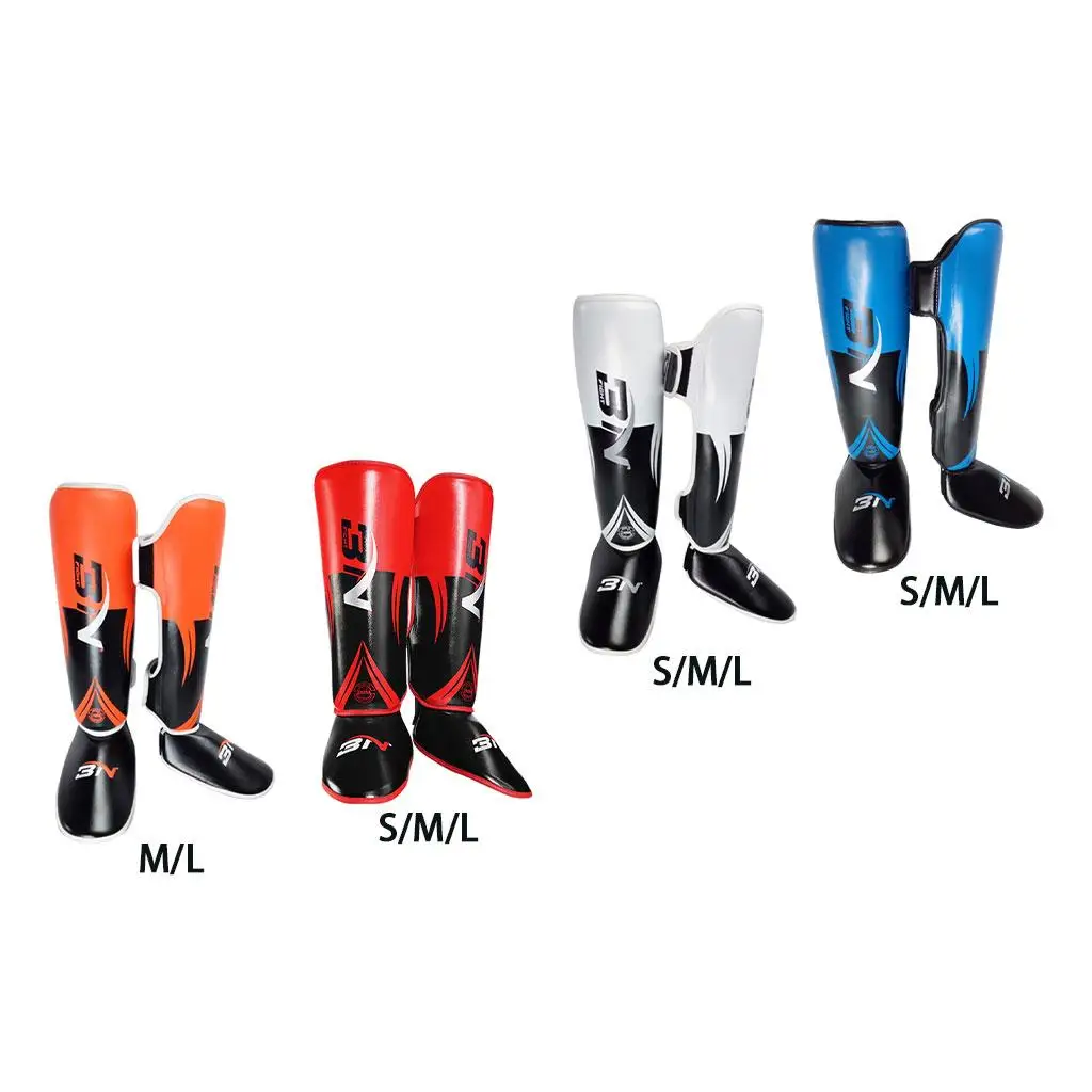 Shin Guards Protective Leg Taekwondo Kickboxing Kung Fu Boxing Karate Equipment Protect Ankle Foot Leg