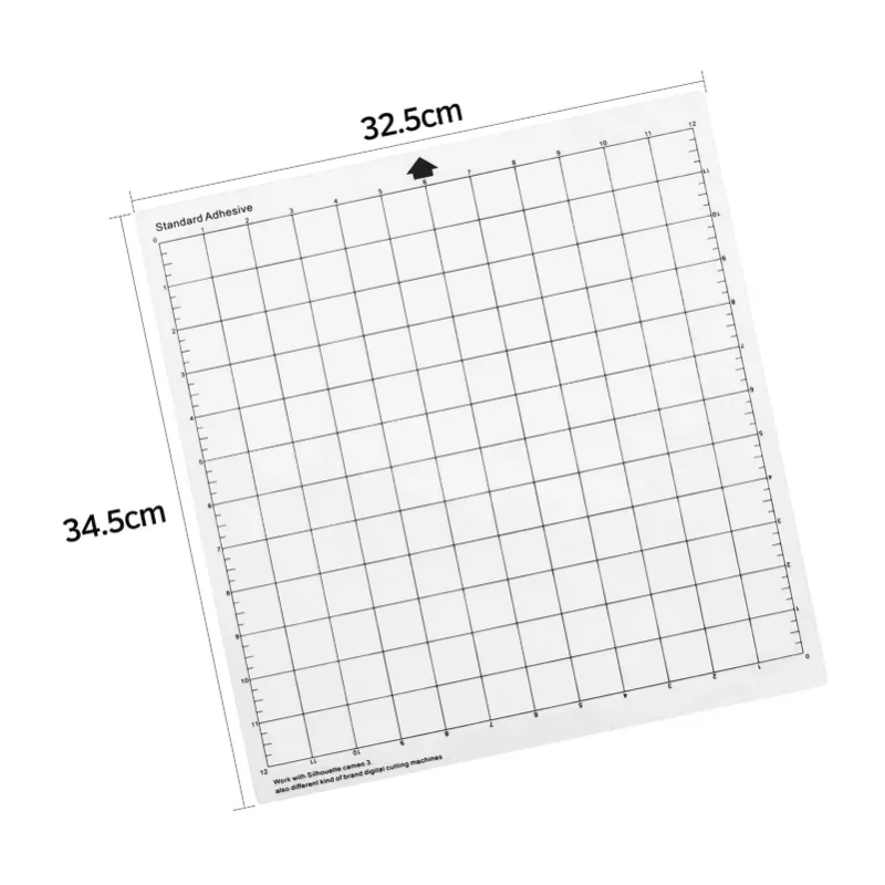 

Transparent Mat Grid 12x12-inch Adhesive For With Cameo Silhouette Cutting Cricut Measuring Replacement