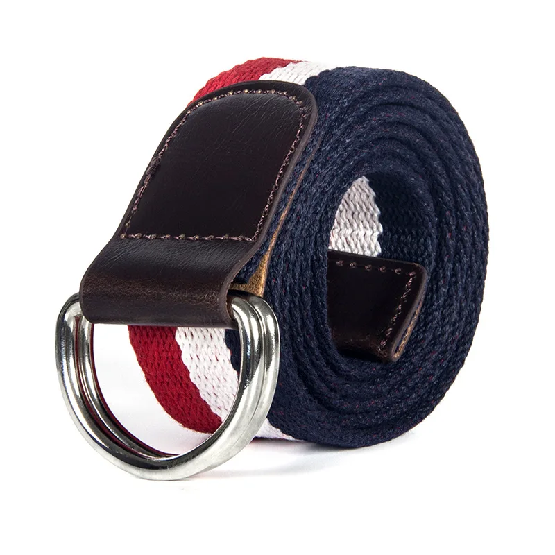 New Casual Double Ring Buckle Belt Belt Women's Belt Men's Belt Canvas Belt Belts for Women Luxury Designer Brand brown belt Belts