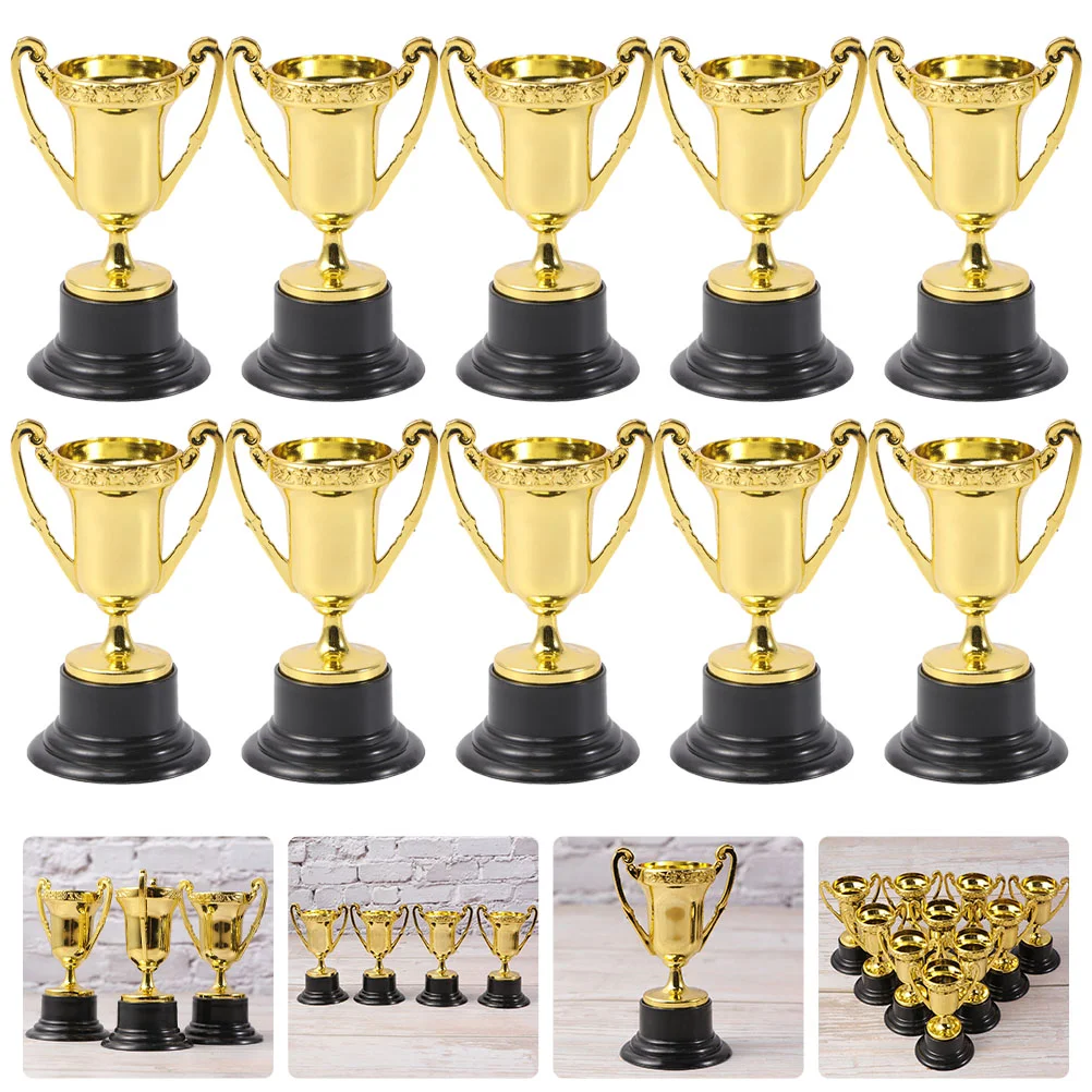 10pcs Soccer Trophy for Kids Trophy Cup Bulk Trophies Small Prize Cup Sports Game Trophy Early