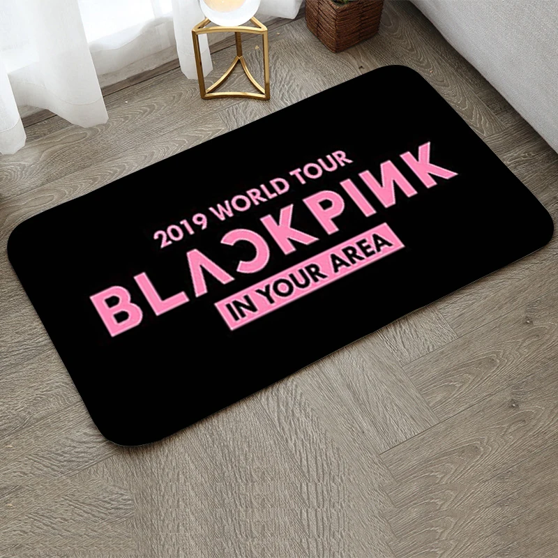 Room Mats KpopBlackpink Bathroom Rug Balcony Mat for Hallway Kitchen