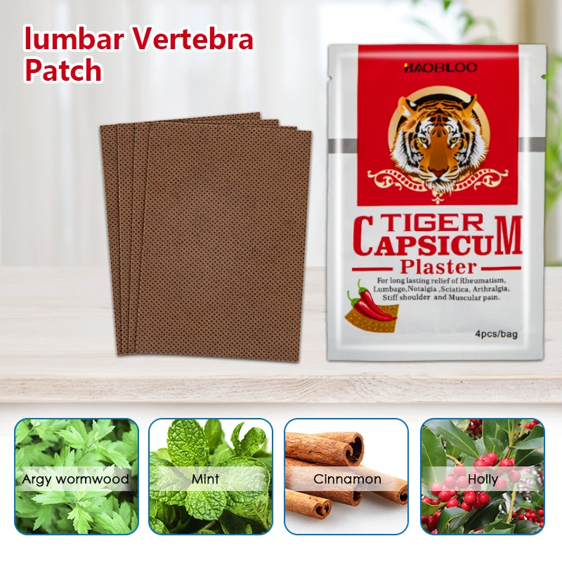 16Pcs Tiger Pepper Patch Joint Arthritis Rheumatoid Meniscus Pain Relief Plaster Muscle Sprain Medical Sticker Health Care