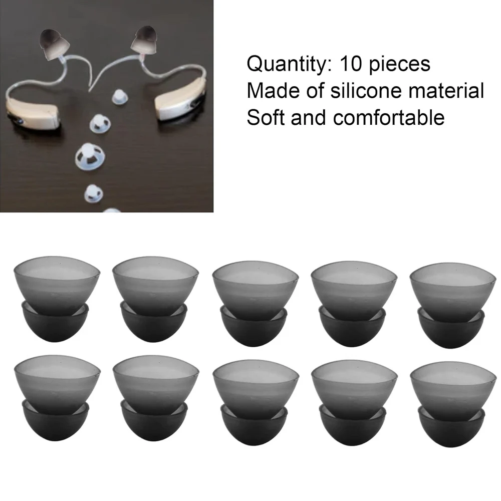 10-100pcs Hearing Aid Domes Eartips Hearing Aid Earplug Earbud Cover