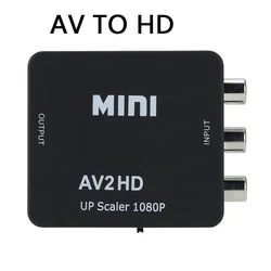 Premium HDMI to RCA Audio Video Converter - High - Definition Digital to Analog Adapter with Cable (Black AV to HD)