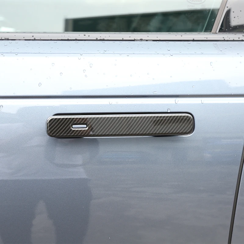 

For Land Rover Range Rover VELAR 2017-2023 Car Exterior Door Handle Decorative Panel Sticker ABS Carbon Fiber Accessories 4 Pcs