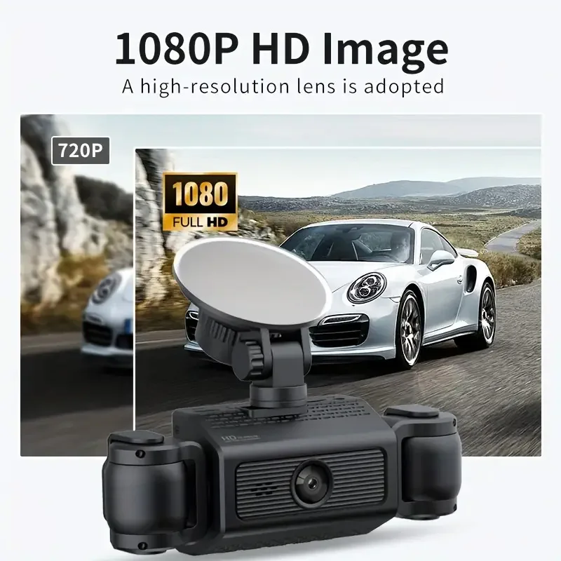 4 Cameraes Dash Cam 1080P WIFI APP Front and Carbin rear view camera Night Vision Black Box Car DVR 4way Car Video Recorder