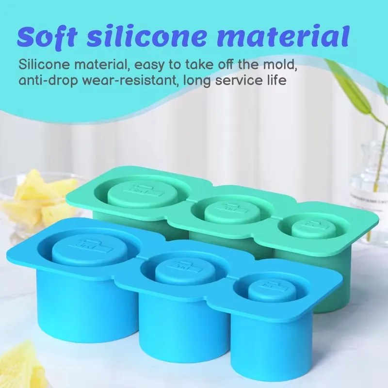 Silicone Ice Cube Mold Ice Grid Mold Silicone Ice Cube Mold Water Cup Non Stick Summer Ices Molds Silicone Molds For Cup Accessories