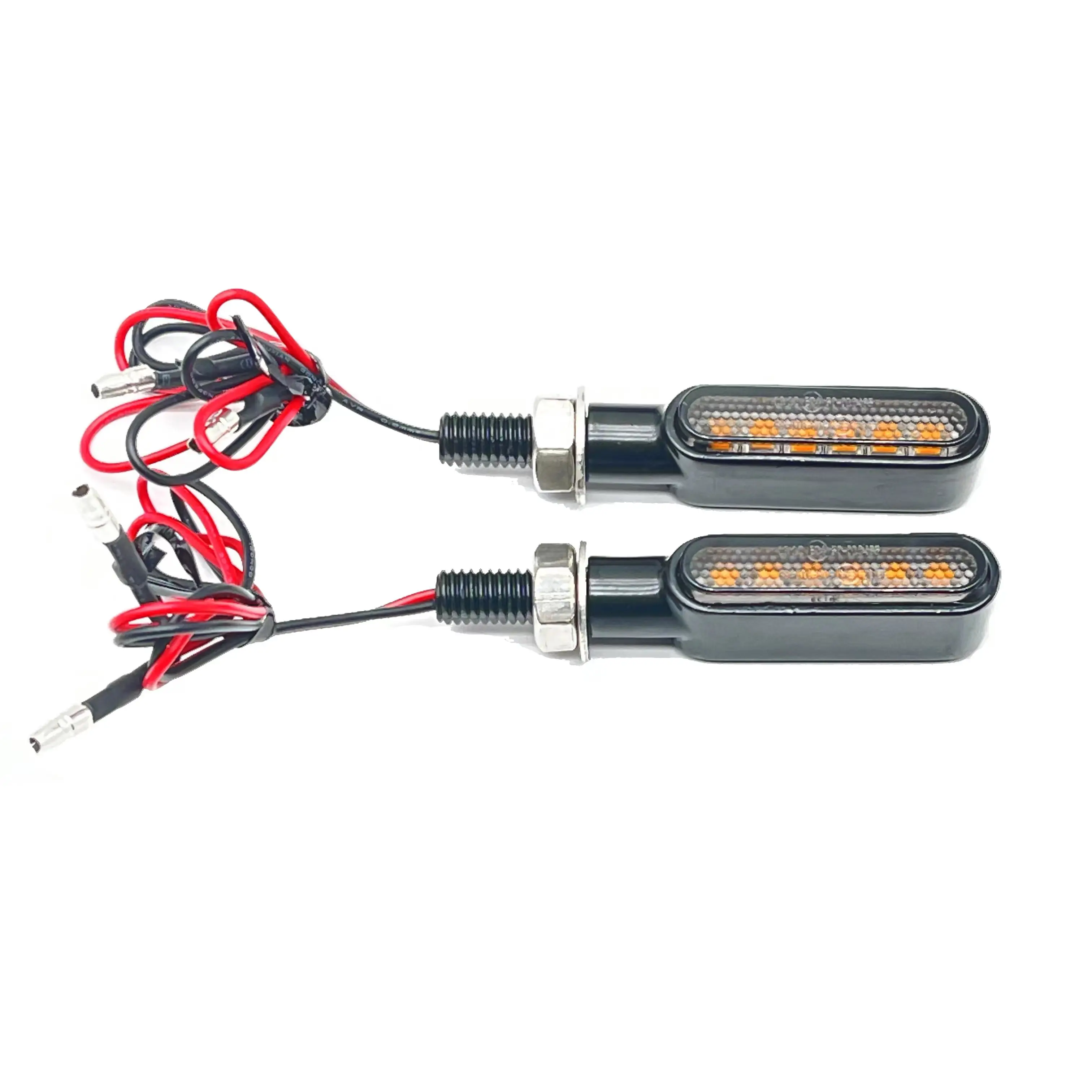 Universal Motorcycle Turn Signal Lights Amber Motorbike Winker Lamp LED  Blinker Indicators E mark - AliExpress