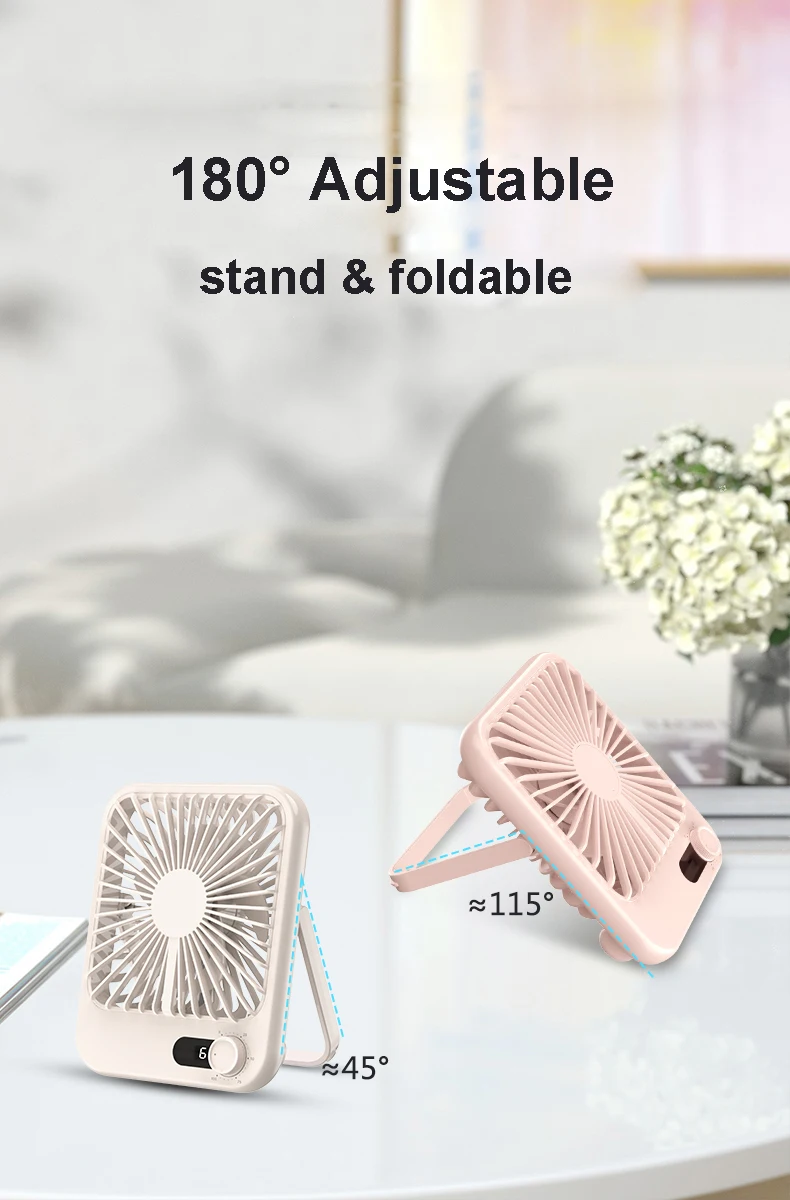 Square Portable Fan Portable Air Conditioners Fans for Room Camping Electric Rechargeable Mini Conditioning Large Hand Home