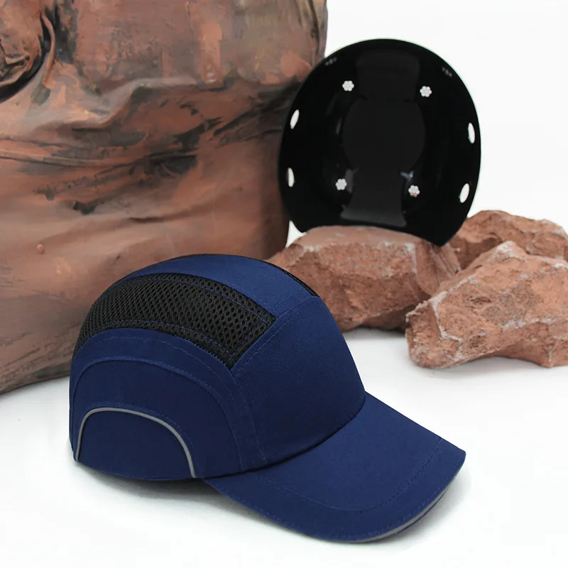 Fopytu Baseball Bump Cap, Safety Hard Hat Comfortable Lightweight Head Protection Cap Adjustable Head Protective Hat For Women Men
