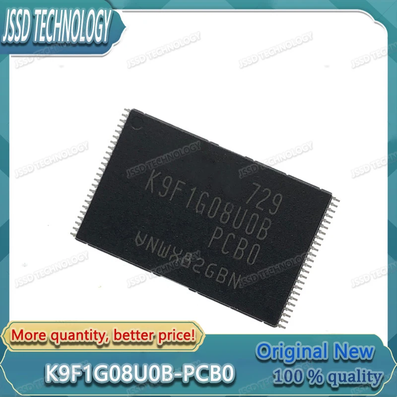 10PCS K9F1G08U0B PCB0 TSOP 48 K9F1G08U0B TSOP 128MB New and original jpg