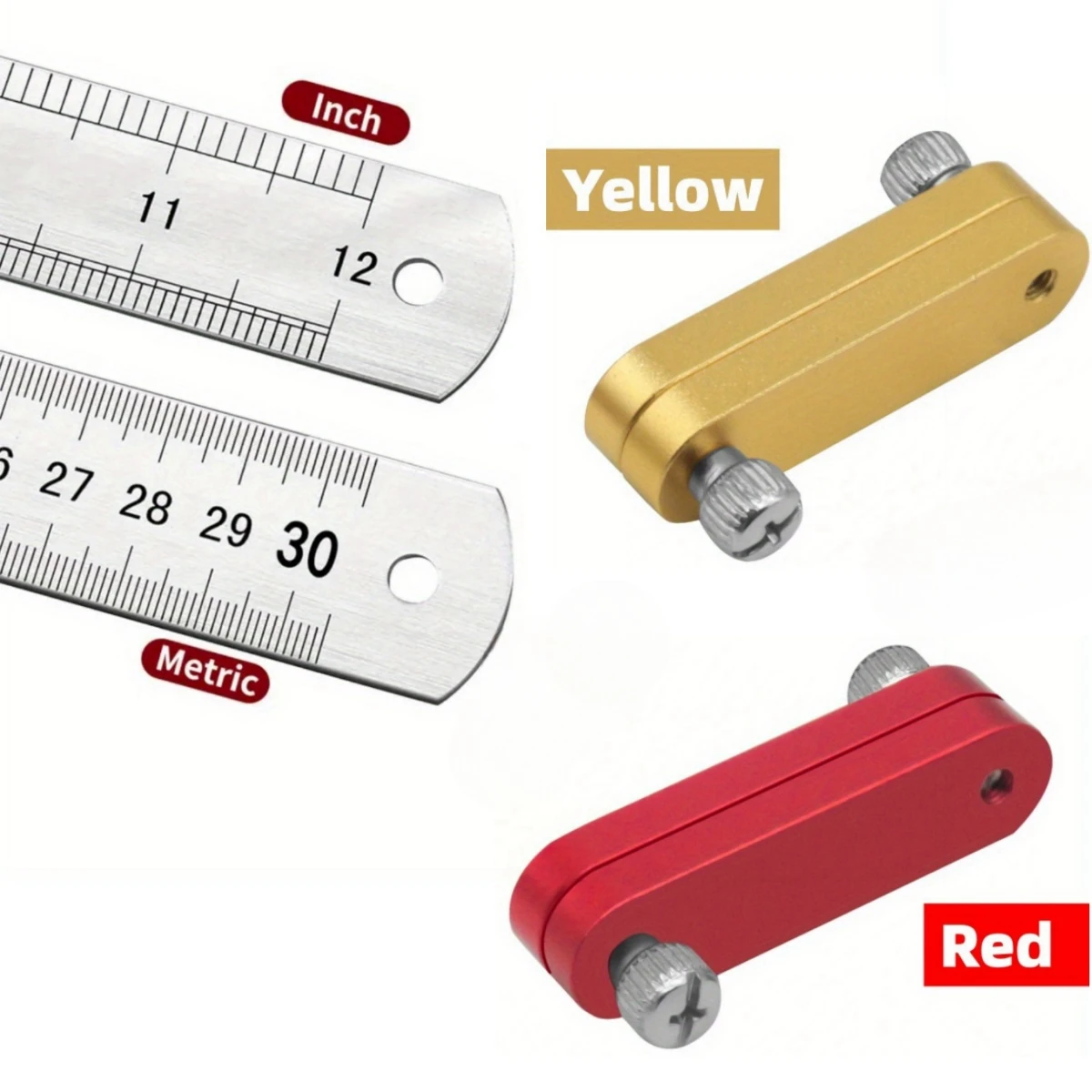 Ruler Positioning Block Carpenter Square Adjustment Positioning Limit Woodworking Scriber Line Marking Gauge