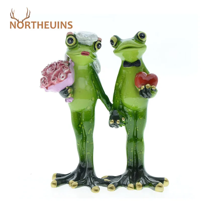 오브제 북유럽 수지 커플 개구리 인형 인테리어 크리에이티브 동물 동상, 홈 장식 개체 웨딩 발렌타인 데이 선물 오브제 북유럽 수지 커플 개구리 인형 인테리어 크리에이티브 동물 동상, 홈 장식 개체 웨딩 발렌타인 데이 선물