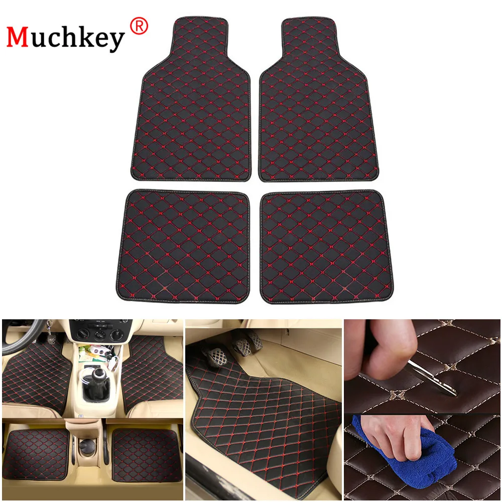 4PCS Car Floor Mats For PEUGEOT 5008 208 E208 Expert Traveller Rifter