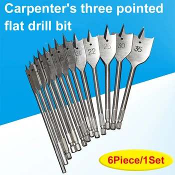 shovel shaped drill bits, woodworking three-point positioning flat drill bits, and quick woodworking drill tool kit 1