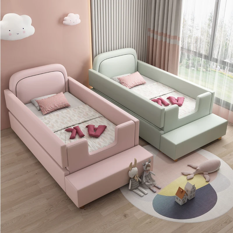 Princess Girls Children Beds Pink Modern Comferter Baby Bed Loft White Camas De Dormitorio Furniture Home 2