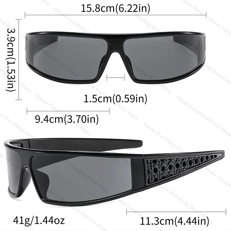 2 in 1 Hair Band Sunglasses Y2K Trendy UV Protection Glasses for Women Men Summer Cycling Beach Party Photo Accessory