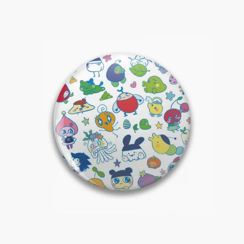 58mm tamagotchi Mametchi Gozarutchi Brooch For Bag Clothes